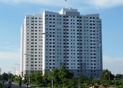 典型項目 – 兩座安置區域公寓樓、綠色公園和體育中心